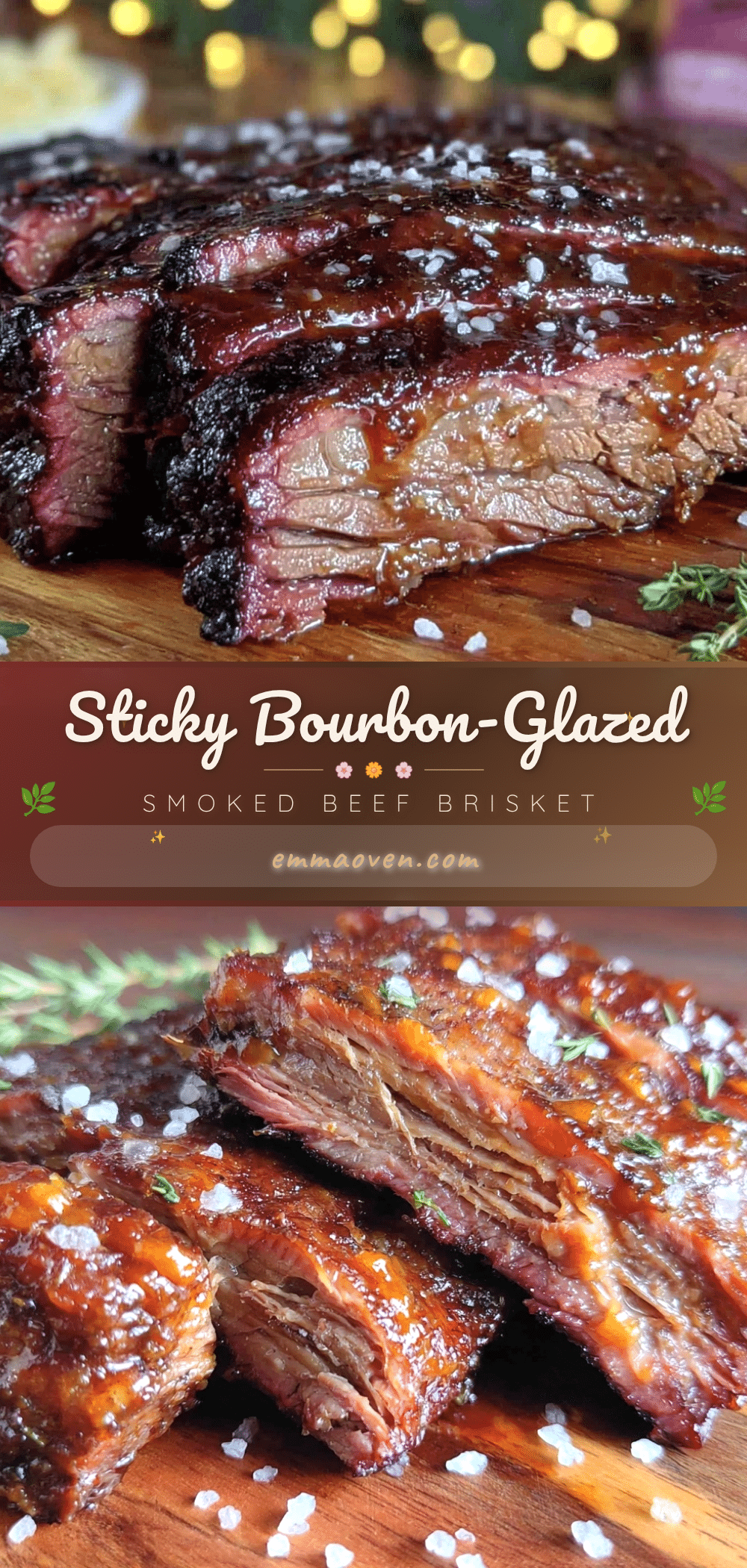 bourbon-glazed smoked beef brisket recipe