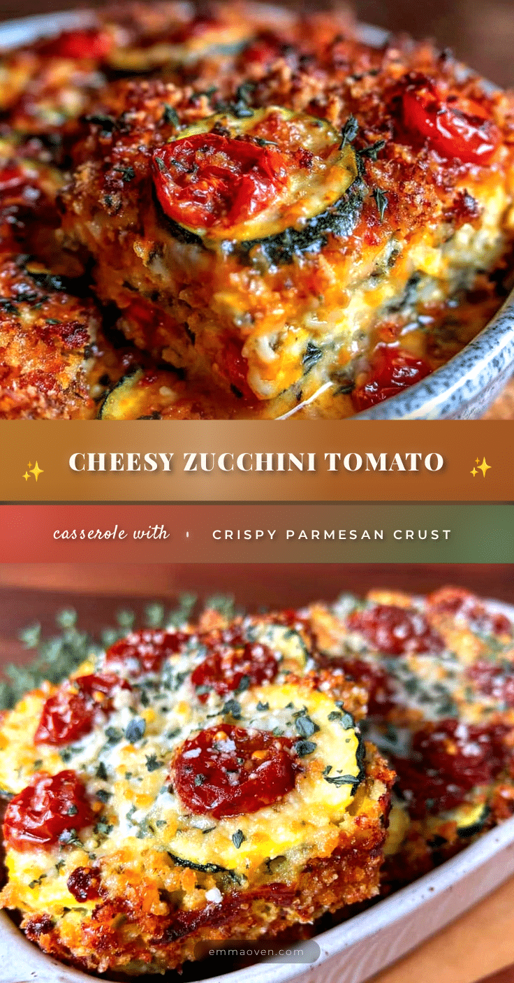 cheesy zucchini tomato casserole recipe