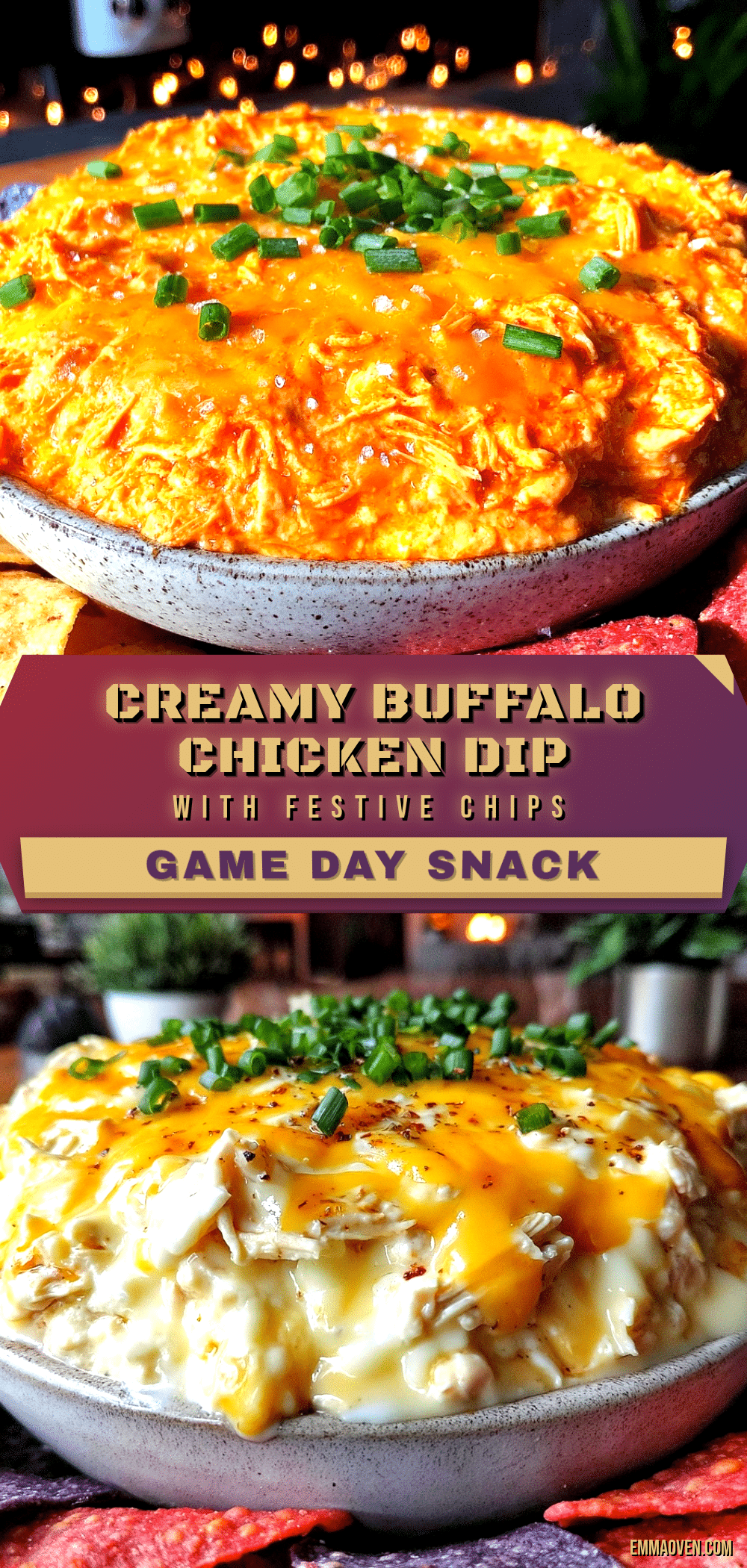 creamy buffalo chicken dip recipe