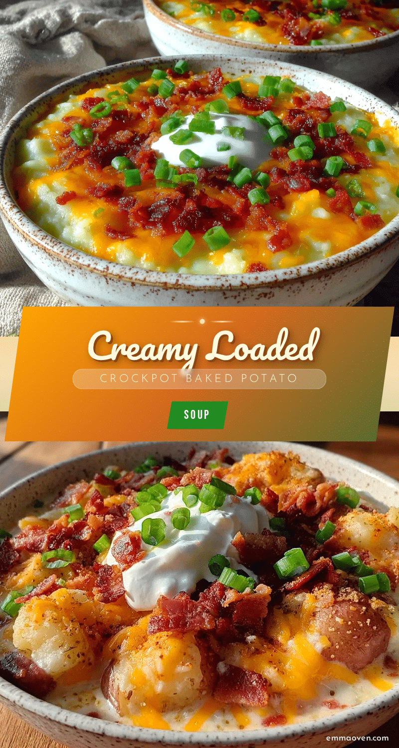 creamy loaded baked potato soup crockpot recipe