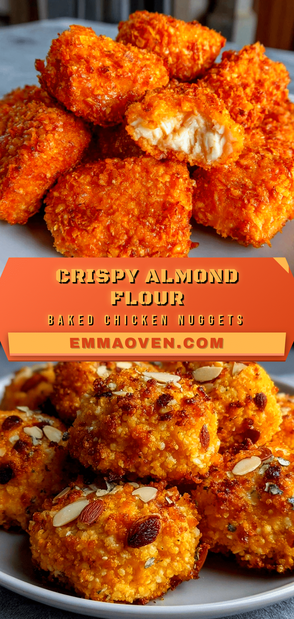 crispy baked chicken nuggets with almond flour recipe