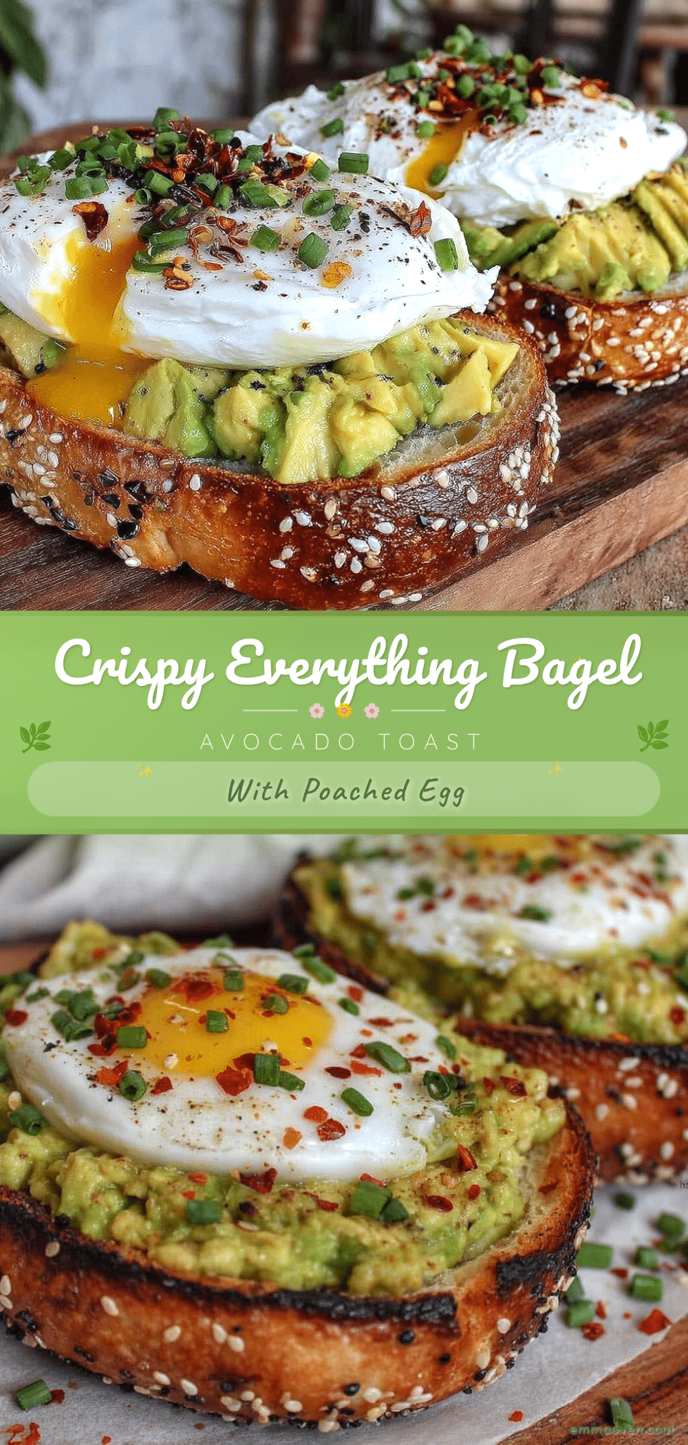 crispy everything bagel avocado toast recipe