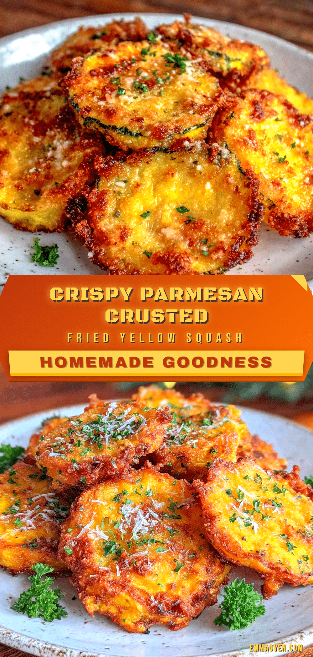 crispy fried yellow squash with parmesan crust recipe