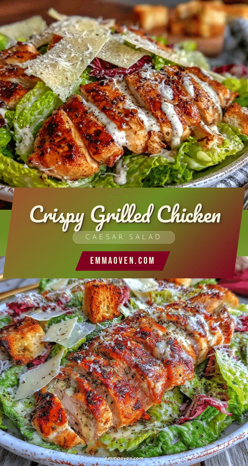 crispy grilled chicken Caesar salad recipe