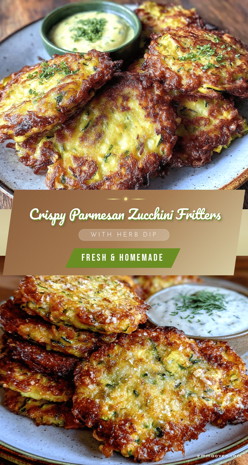 crispy parmesan zucchini fritters recipe