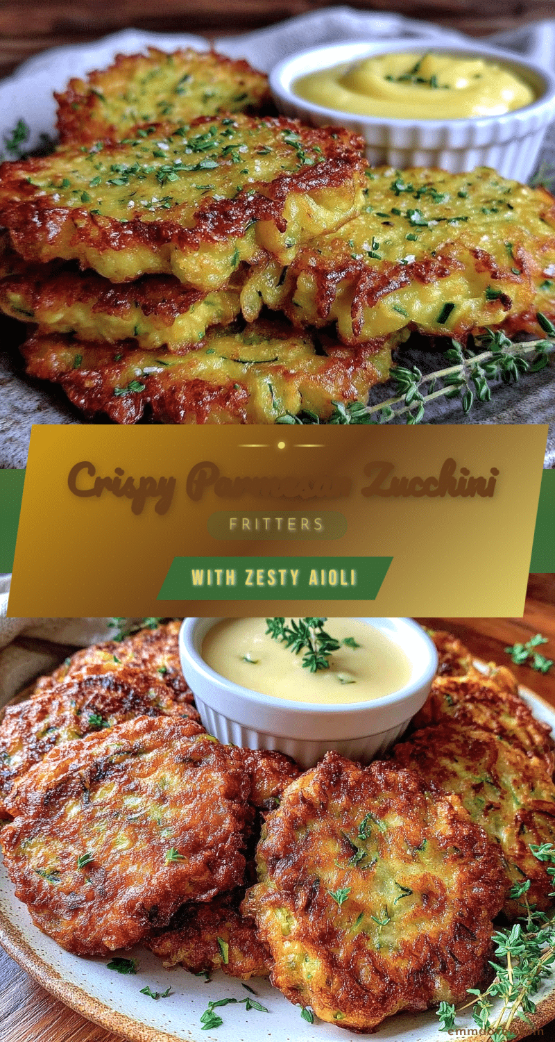 crispy Parmesan zucchini fritters recipe