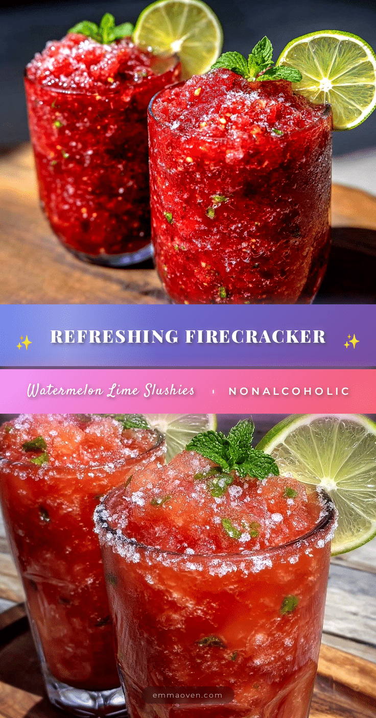 firecracker watermelon lime slushies recipe