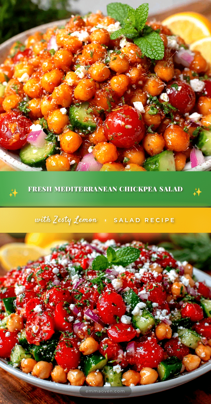 fresh mediterranean chickpea salad recipe