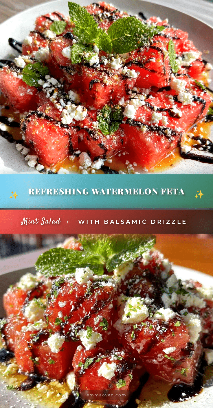 fresh watermelon feta mint salad recipe