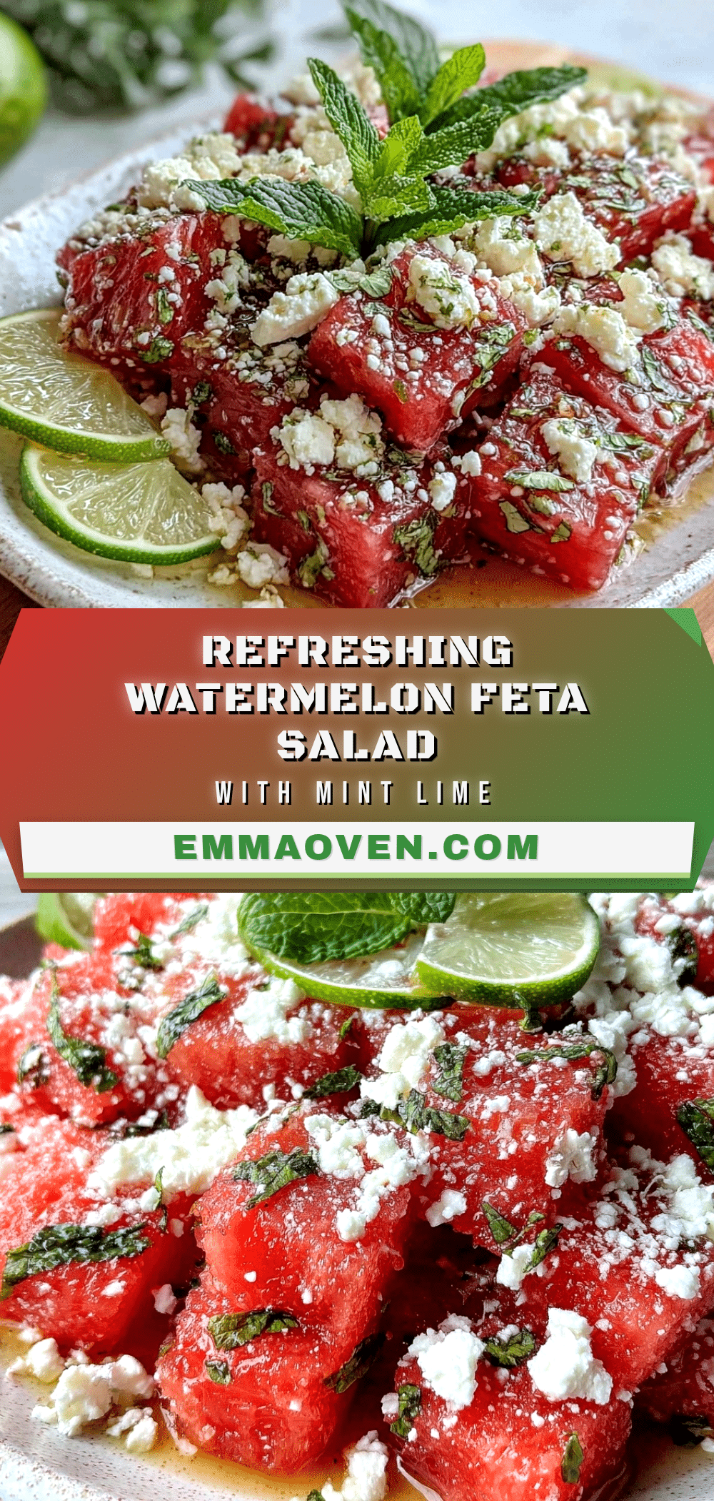 fresh watermelon feta salad recipe