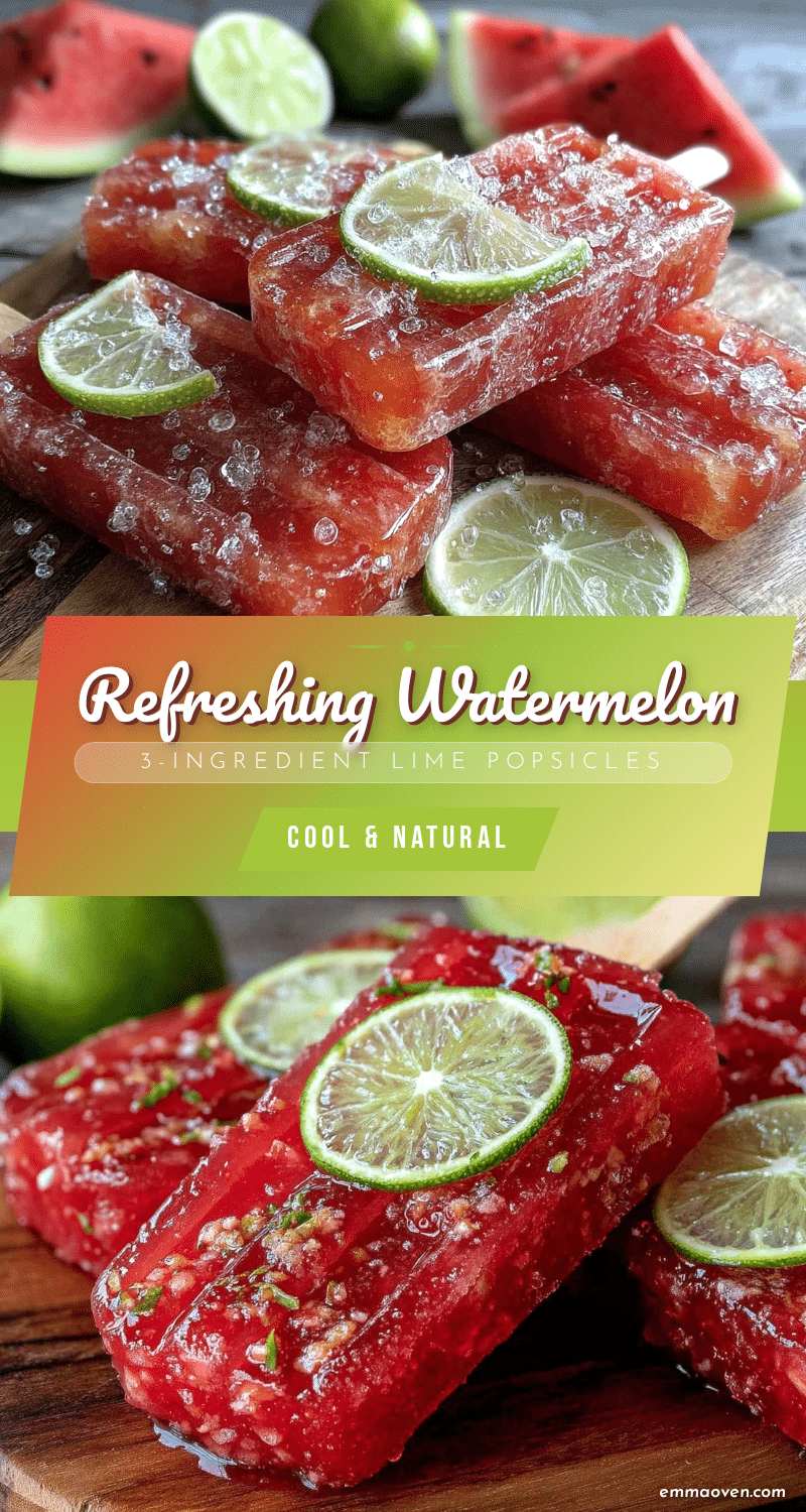 fresh watermelon popsicles with lime recipe