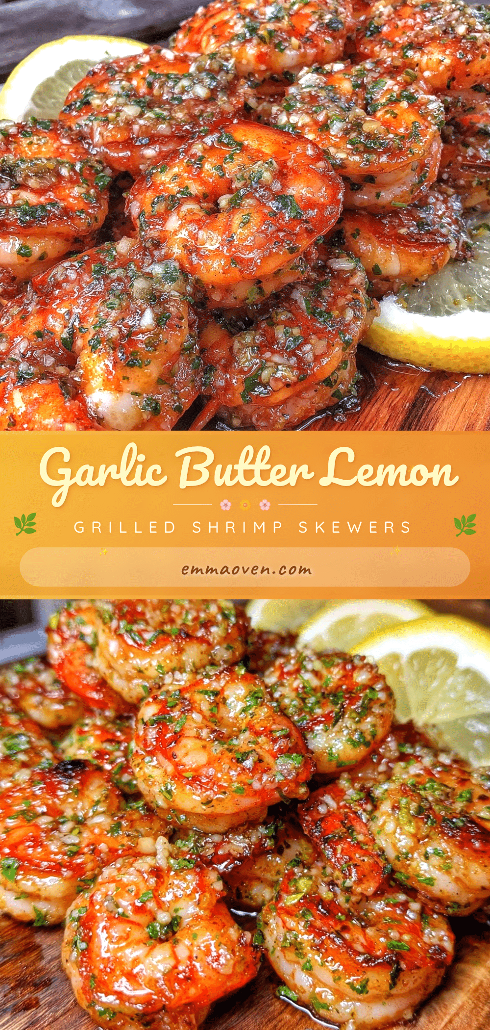 garlic butter grilled shrimp skewers recipe