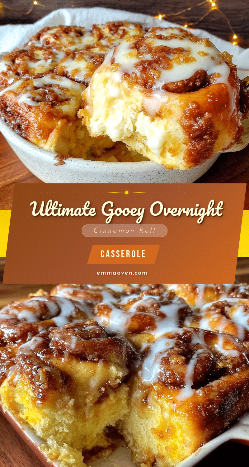 gooey cinnamon roll casserole overnight bake recipe