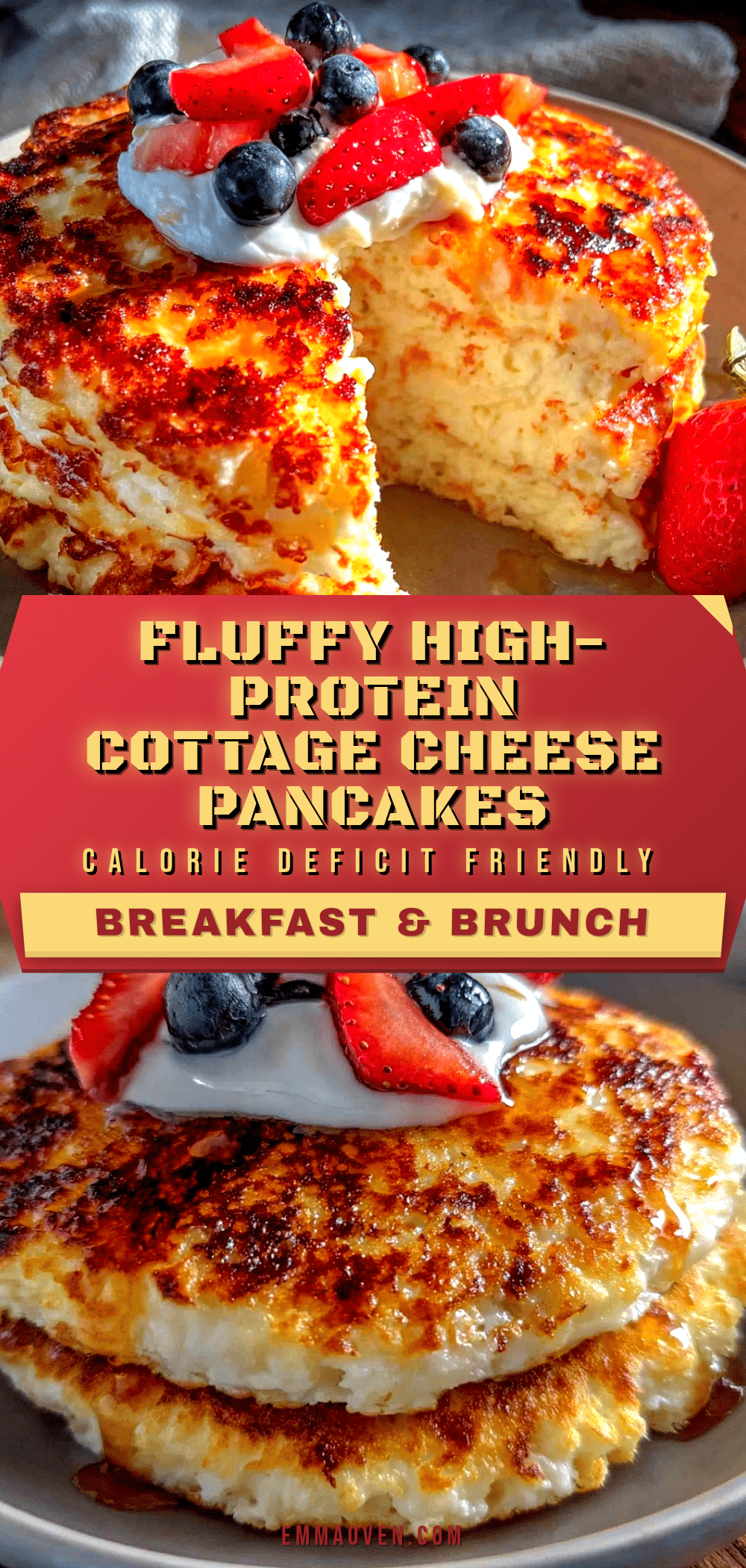 high-protein cottage cheese pancakes recipe