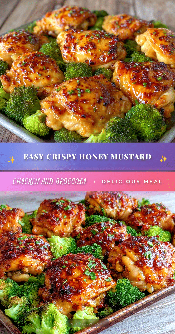 honey mustard chicken and broccoli recipe