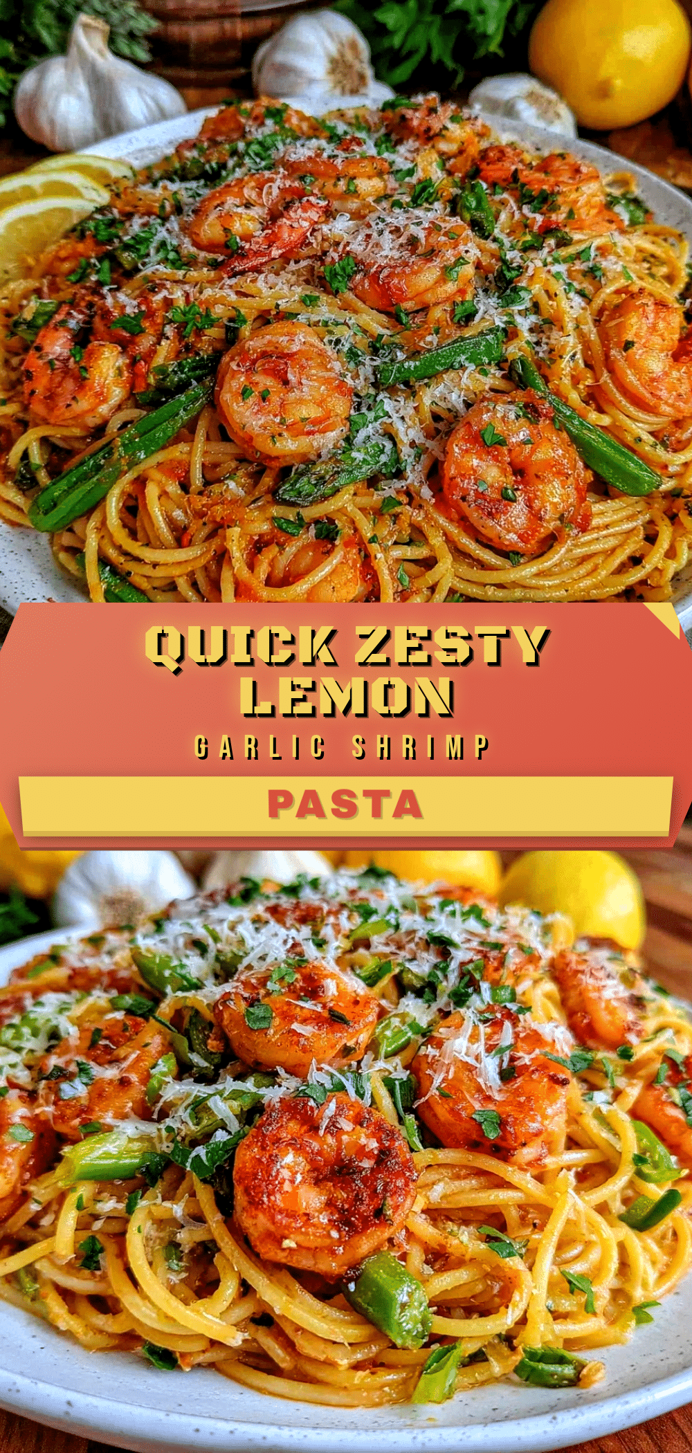 lemon garlic scapes shrimp pasta recipe
