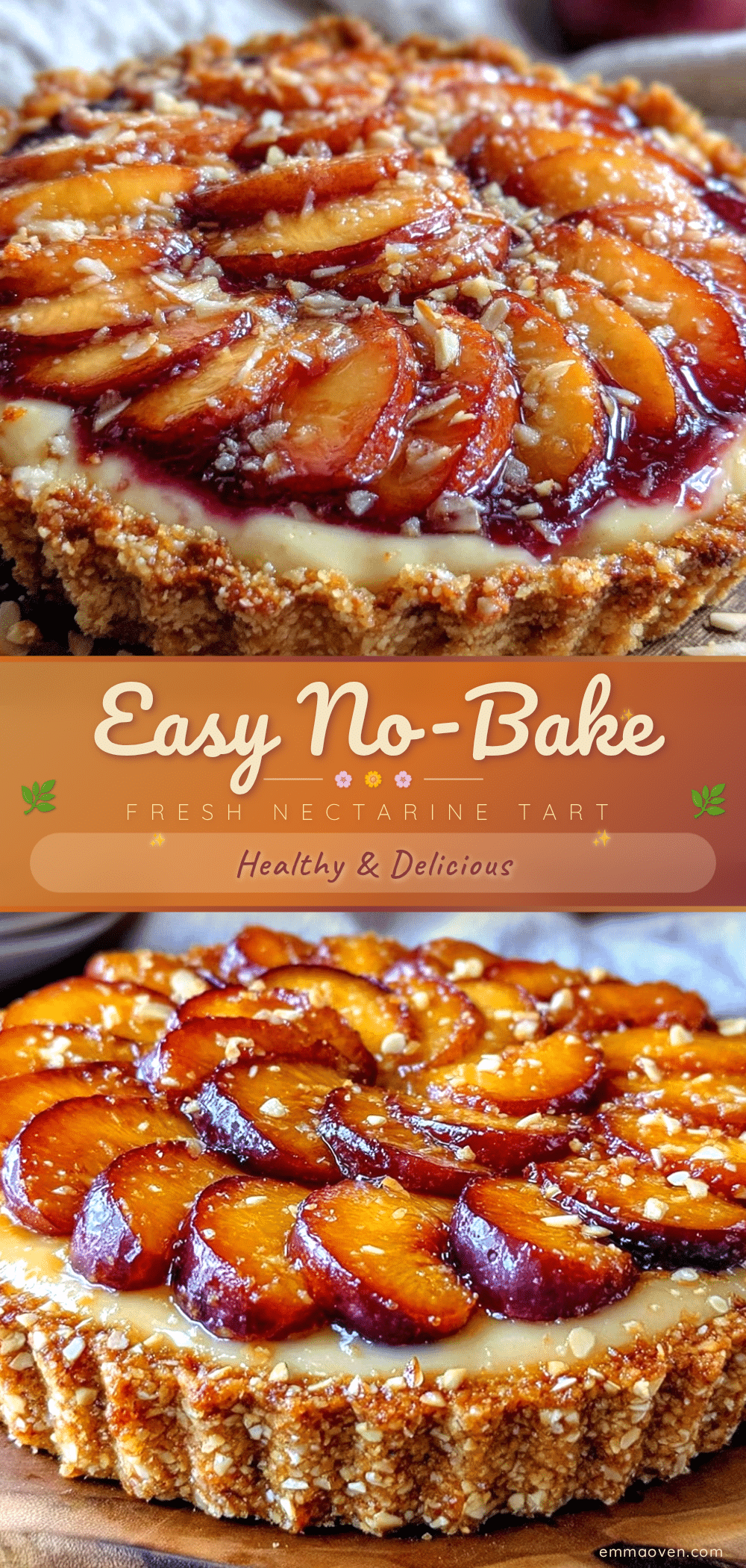 no bake fresh nectarine tart recipe