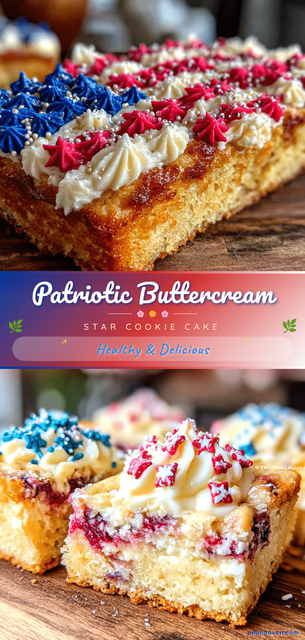 patriotic flag cookie cake recipe