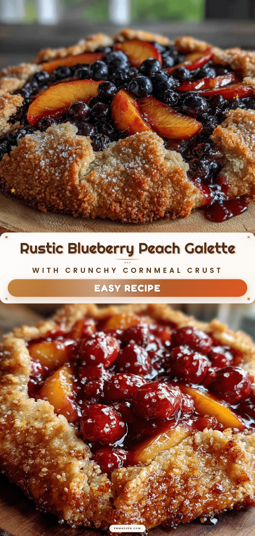 rustic blueberry peach galette recipe