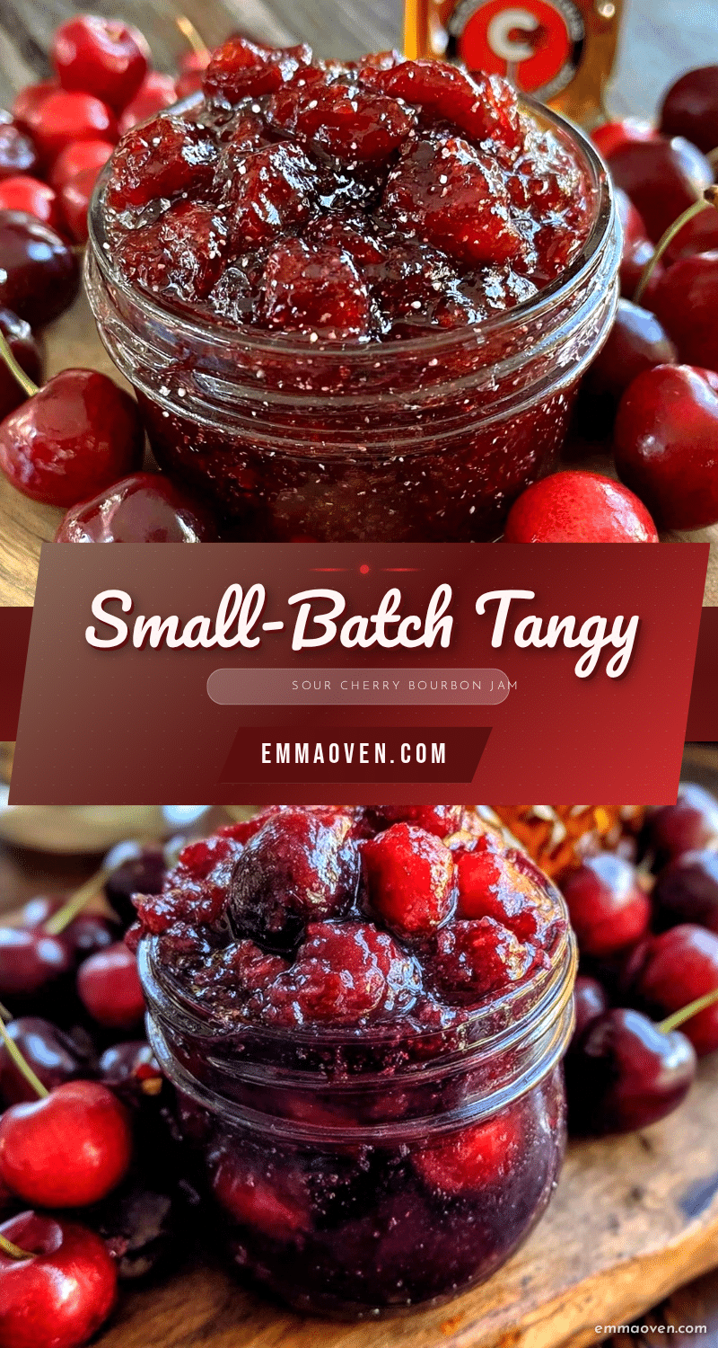small-batch sour cherry bourbon jam recipe
