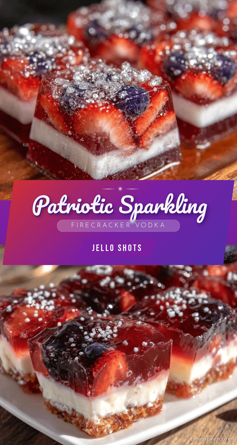 star-spangled firecracker vodka jello shots recipe