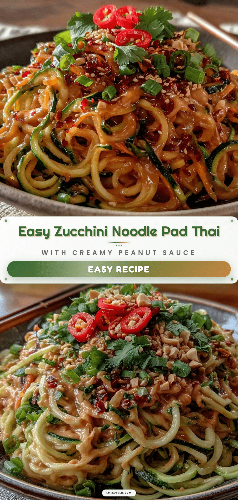 zucchini noodle pad thai recipe