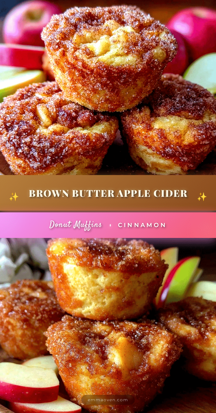 brown butter apple cider donut muffins recipe