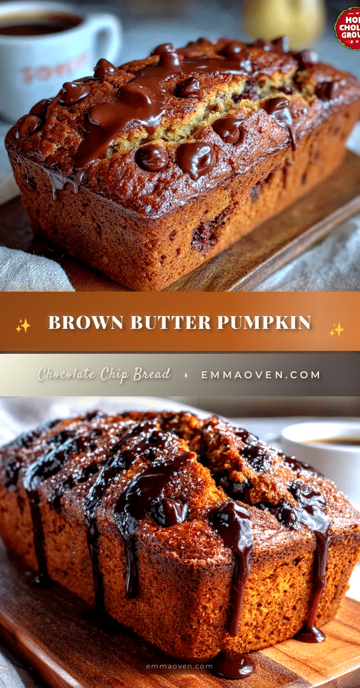brown butter pumpkin chocolate chip bread recipe