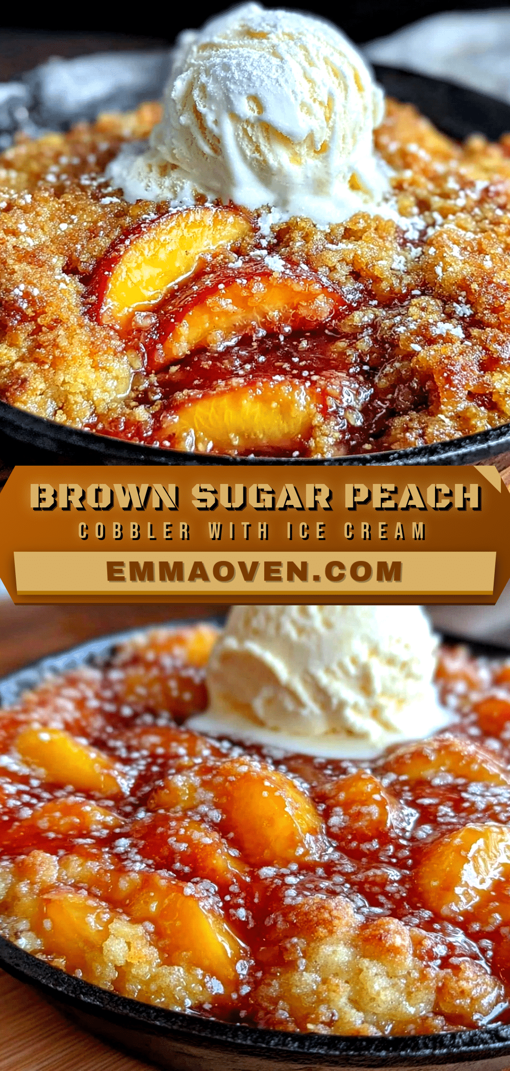 brown sugar peach cobbler recipe
