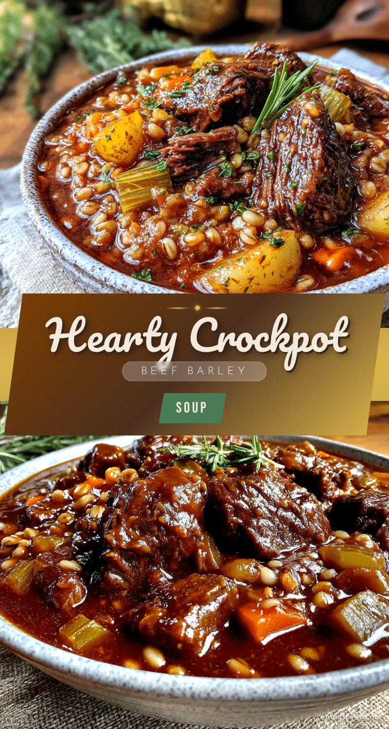 cozy crockpot thick beef and barley soup recipe