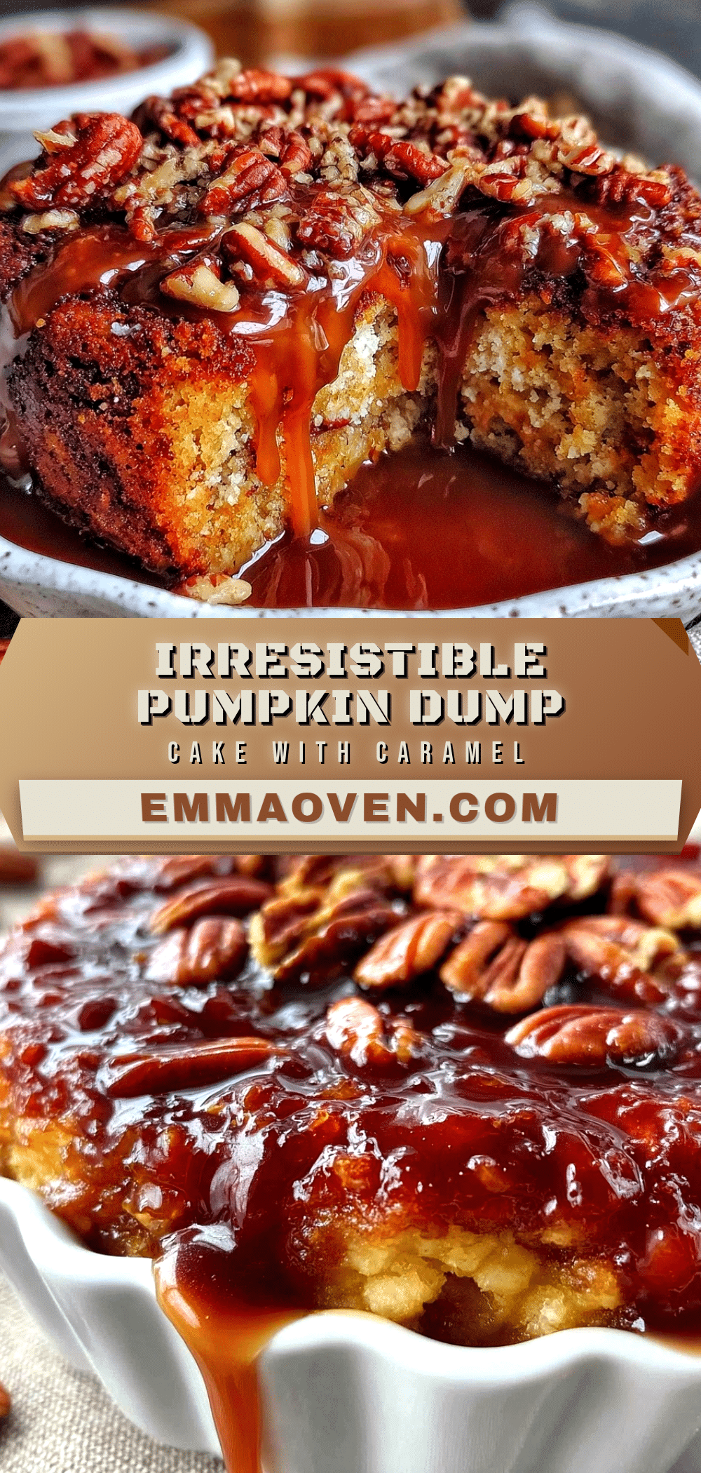 cozy pumpkin dump cake recipe