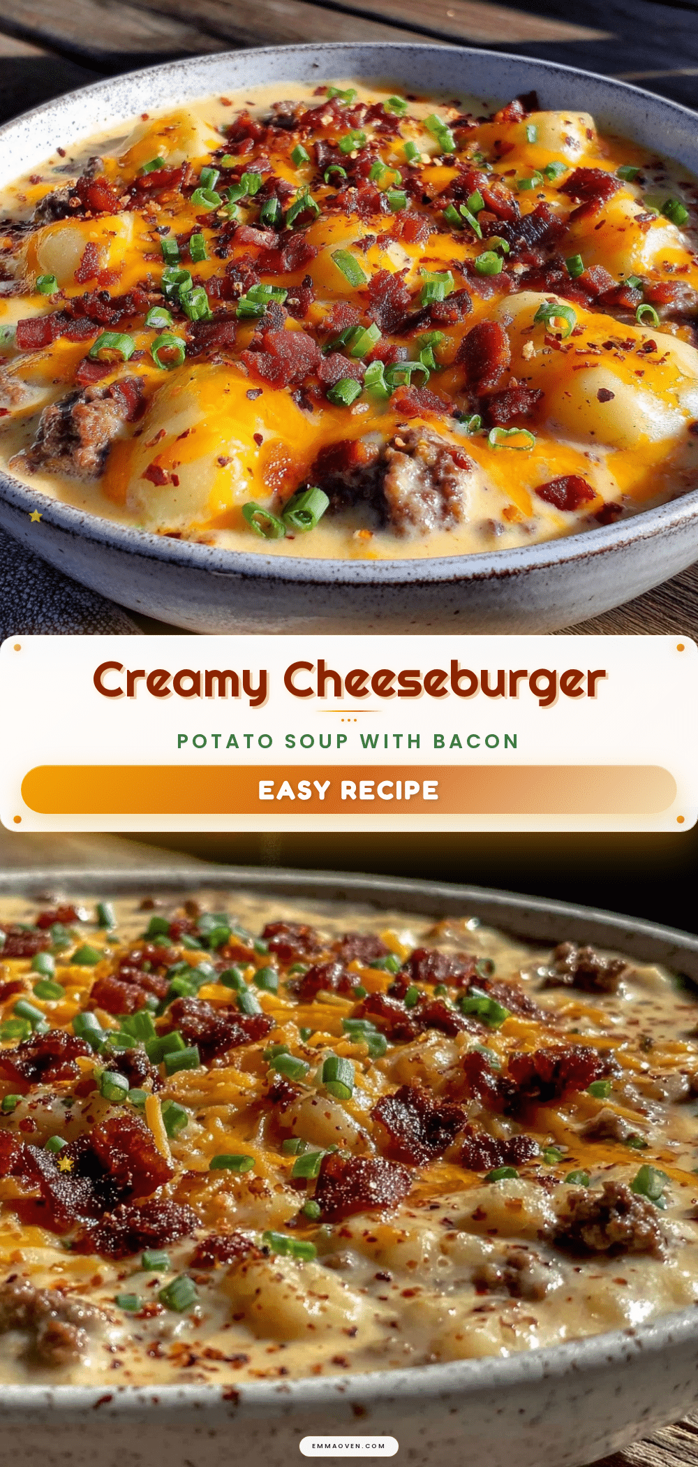 creamy cheeseburger potato soup recipe