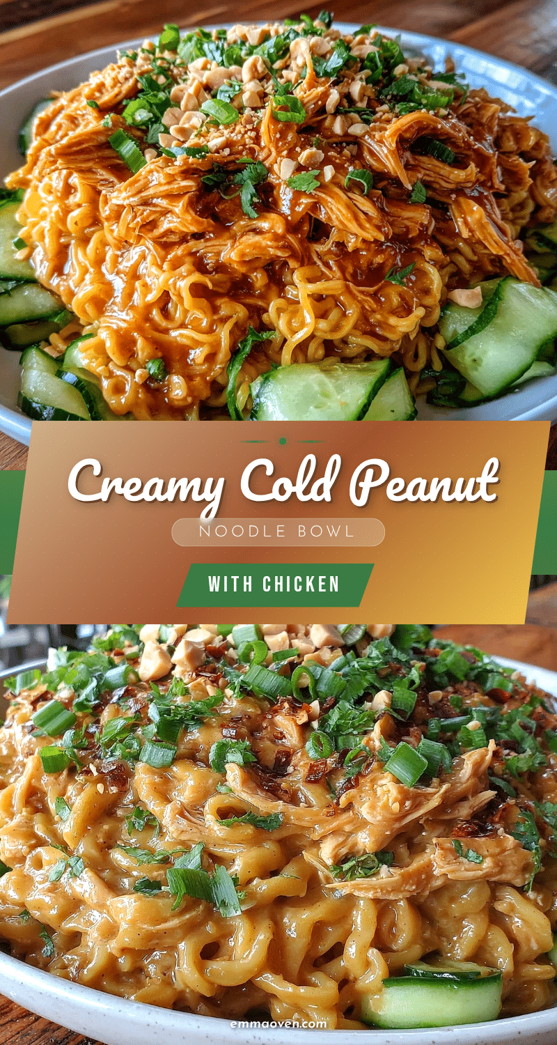 creamy cold peanut noodle bowl recipe