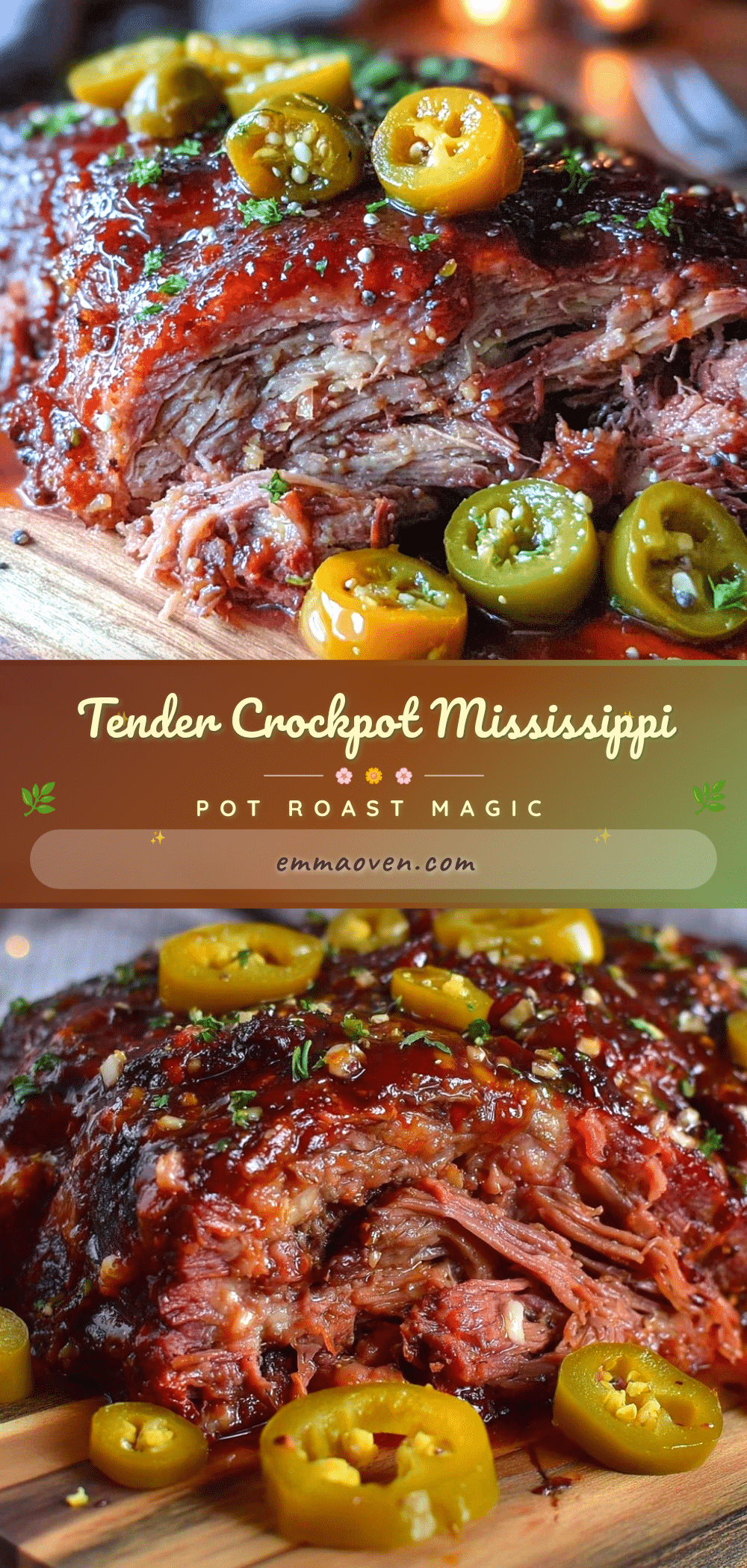 Crockpot Mississippi Pot Roast recipe