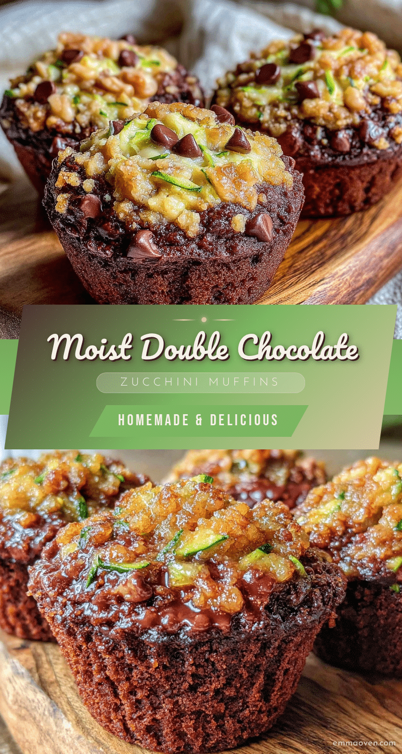 double chocolate zucchini muffins recipe