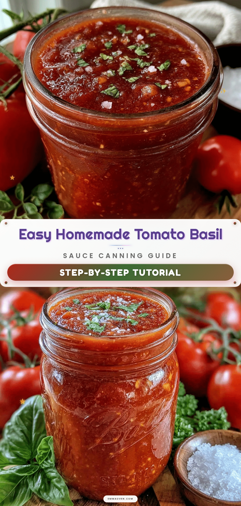 easy homemade tomato basil sauce canning recipe
