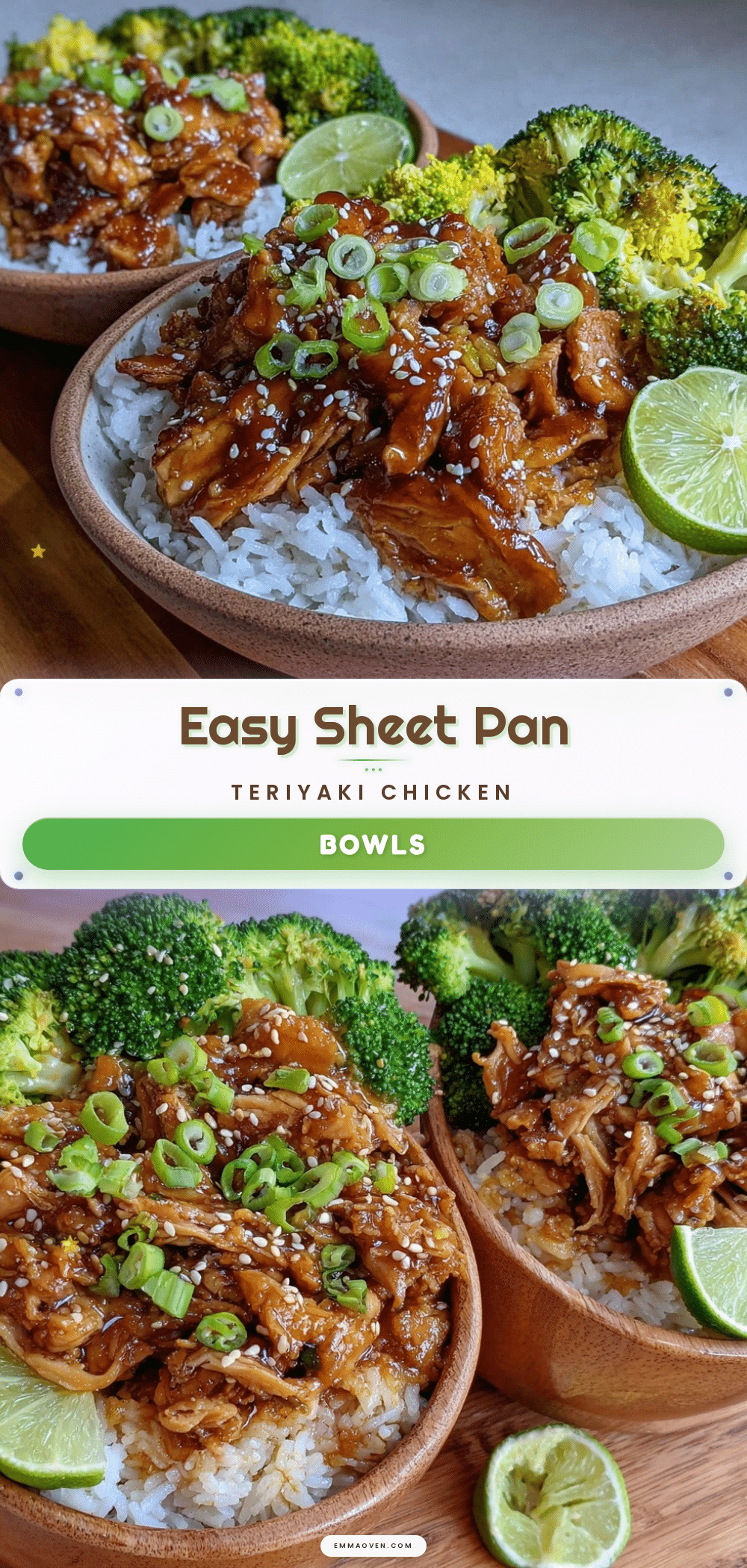 easy sheet pan teriyaki chicken rice bowl recipe
