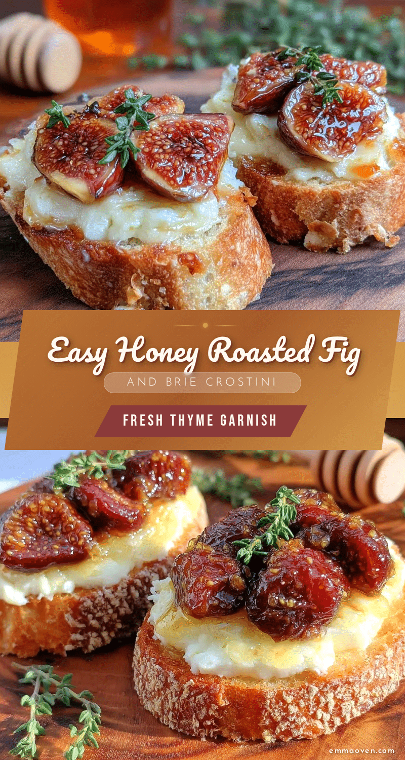 honey roasted fig and brie crostini recipe