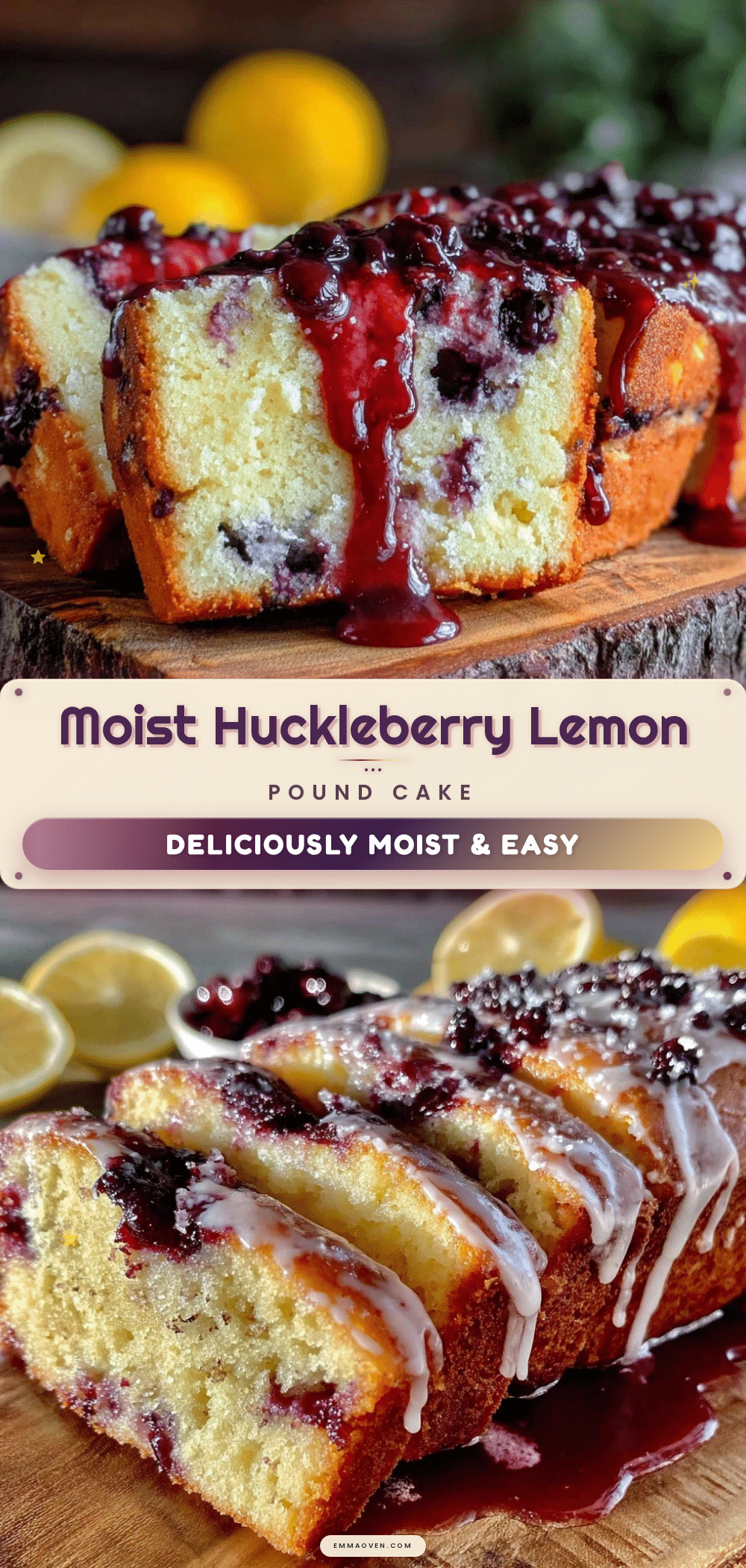 huckleberry lemon pound cake recipe