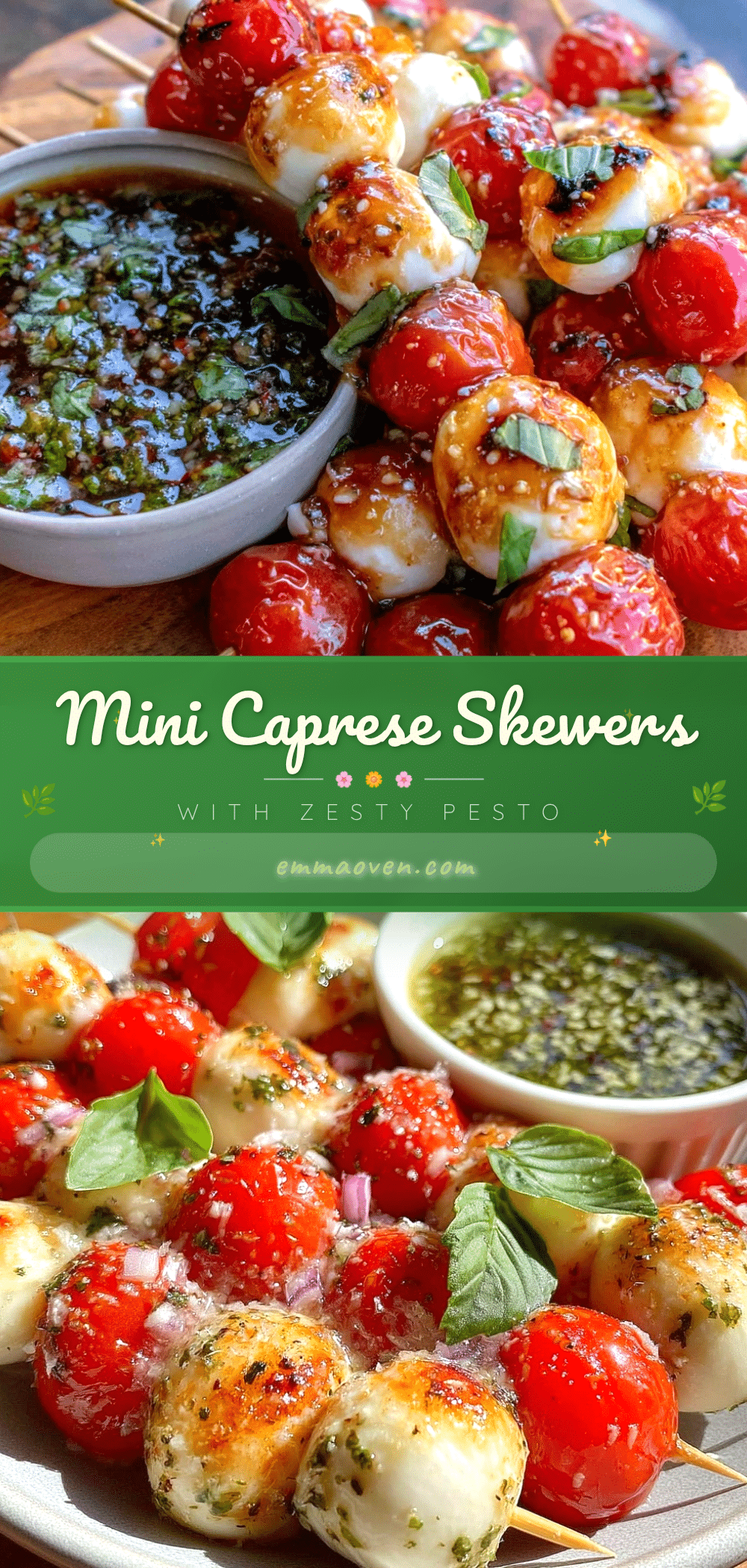 mini caprese skewer bento box recipe