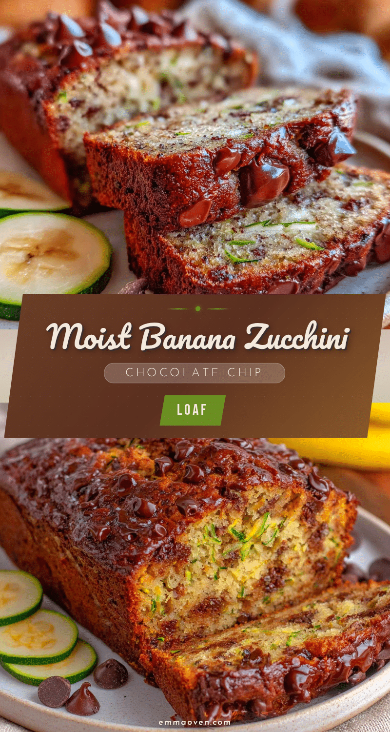 moist banana zucchini chocolate chip loaf recipe
