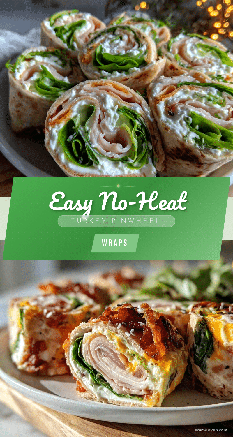 no-heat turkey pinwheel wraps recipe