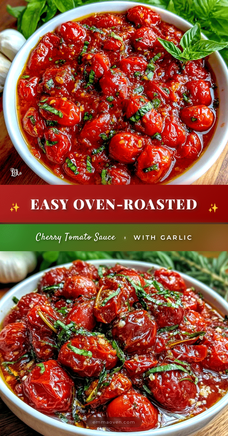 oven roasted cherry tomato pasta sauce recipe