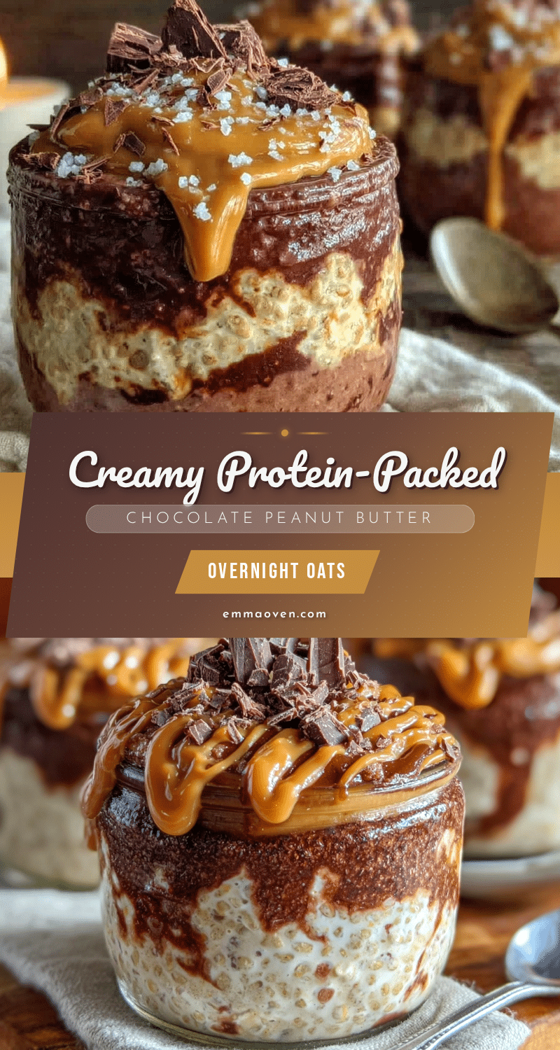 protein-packed chocolate peanut butter overnight oats recipe
