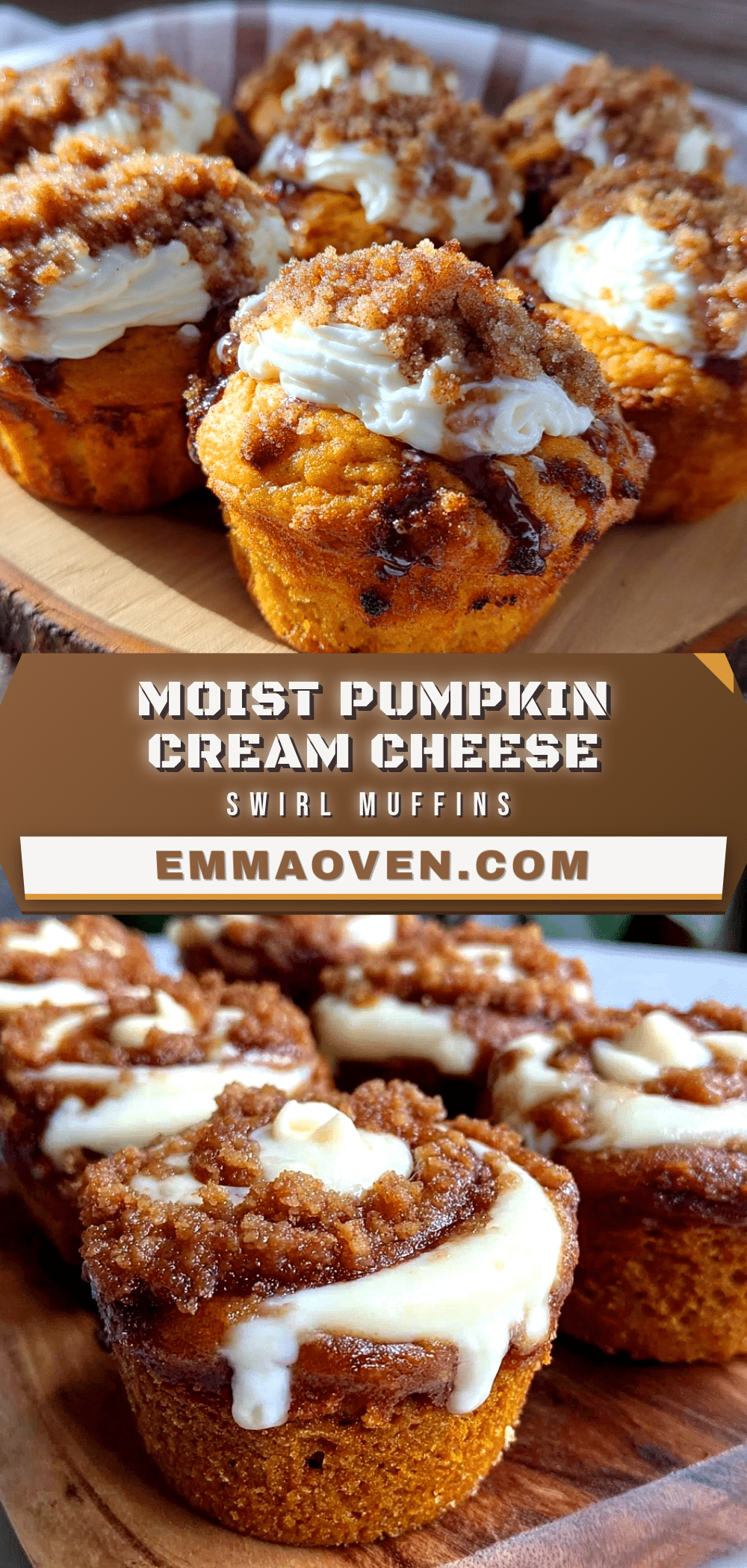 pumpkin cream cheese swirl muffins recipe
