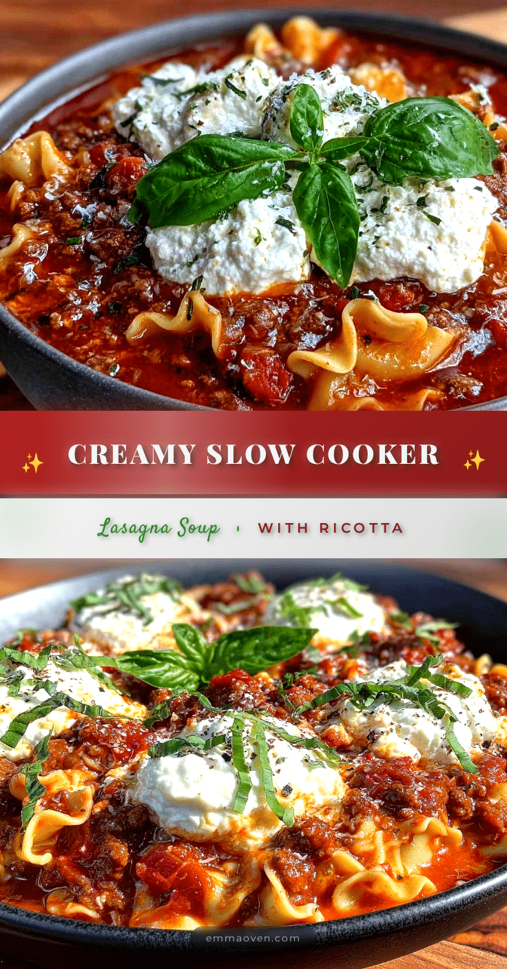slow cooker lasagna soup recipe