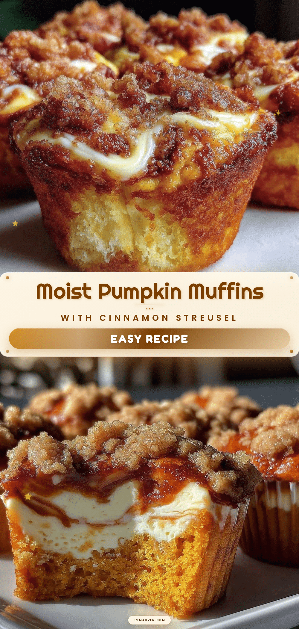 tender pumpkin cream cheese muffins recipe