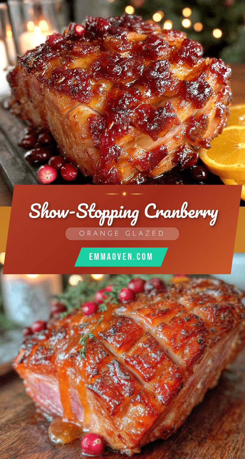 cranberry orange glazed ham recipe