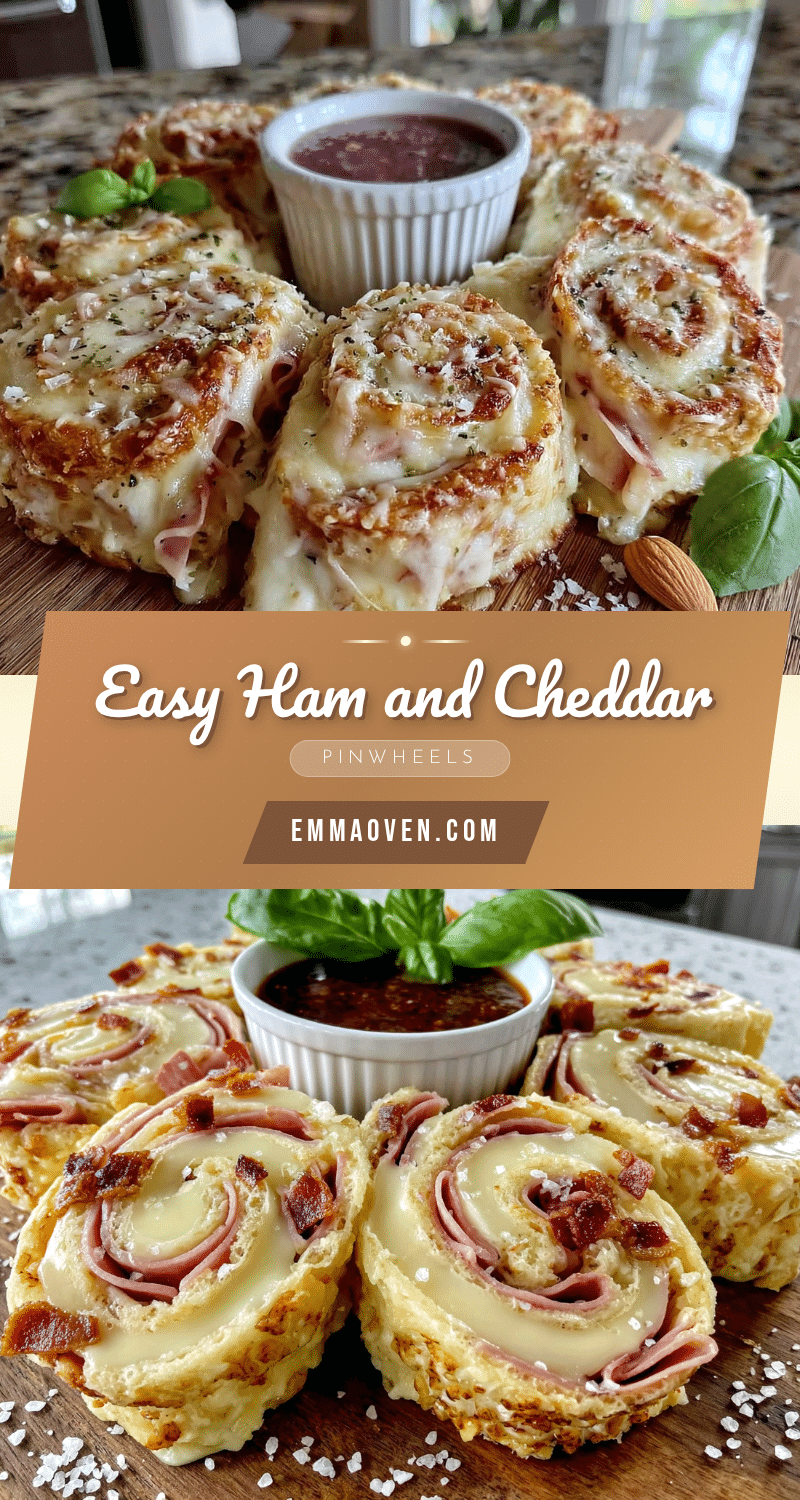 ham and cheddar pinwheel sandwiches recipe