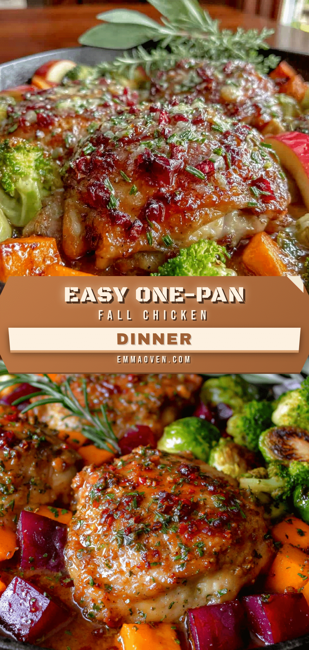 one pan healthy fall chicken dinner recipe